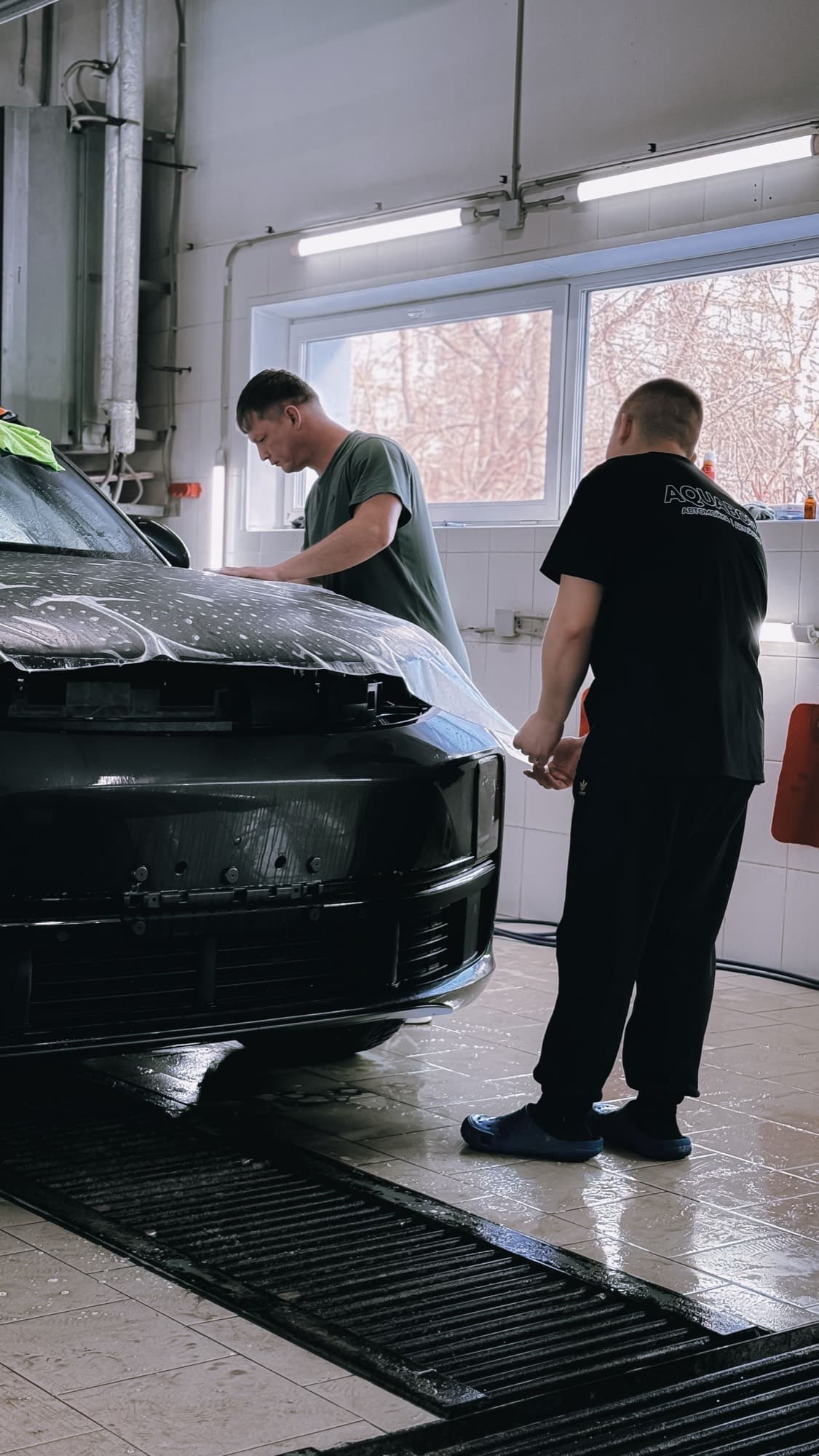 Paint protection film installation 3